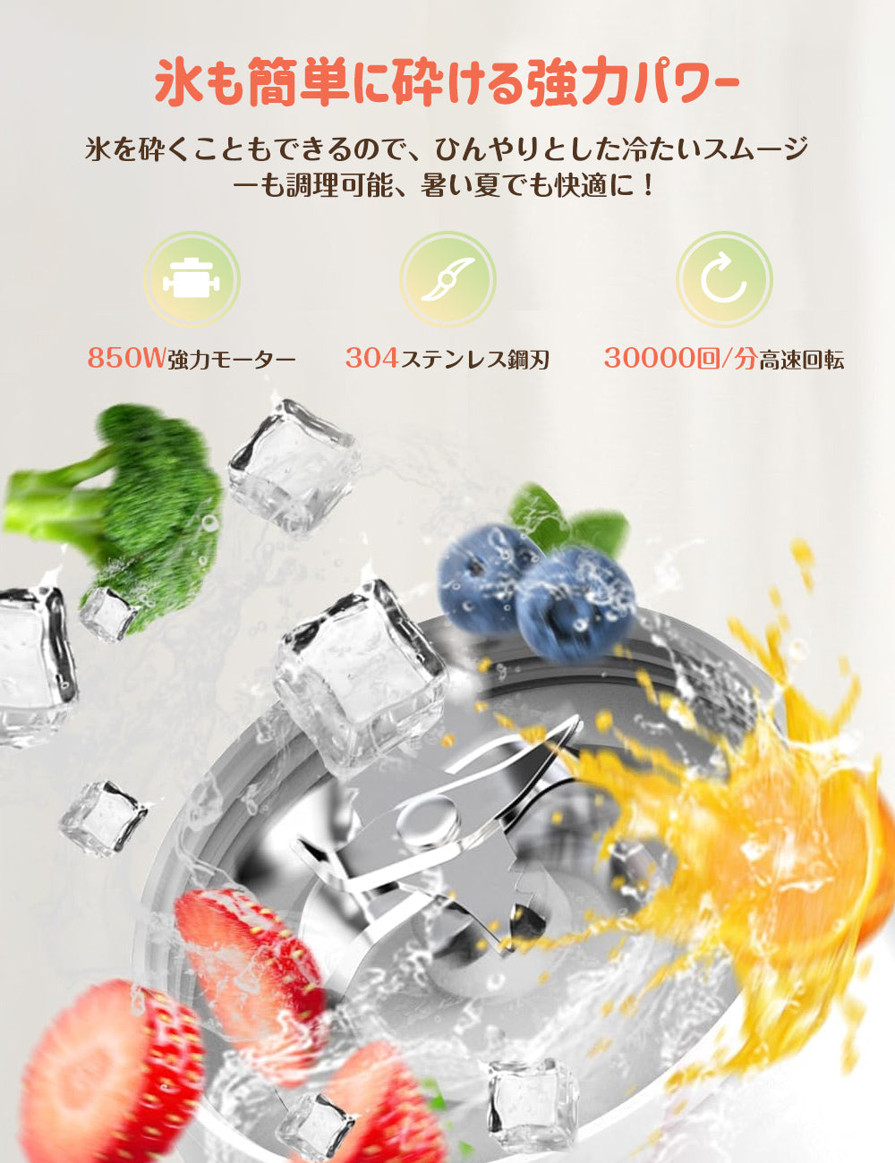 【2024年新機種】Happilaff ミキサー ジューサー 850Wハイパワー 一台多役 氷も砕ける 670mlボトル2個 ブレンダー 持ち運び ボトルミキサー スムージーミキサー 使用簡単 お手入れが簡単 栄養補充 離乳食/ナッツ/果物/野菜ミキサー 誕生日/お祝いのプレゼント