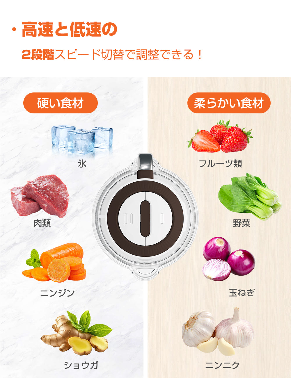 フードプロセッサー みじん切り器 2ボウル 一台多役 500Wハイパワー 1.2l 持ち運び 氷もok ボトルミキサー 2段階スピード ブレンダー 離乳食 フードミキサー 家庭用 水洗い可能 スムージー PSE認証 お手入れ簡単離乳食/ナッツ/果物/野菜 誕生日/お祝いのプレゼント