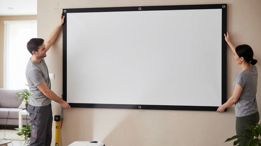 100インチ壁掛け式プロジェクタースクリーン完全設置ガイド
