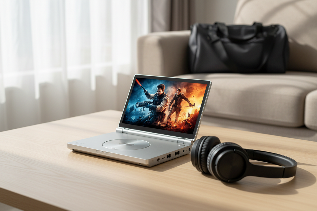 ポータブルDVDプレーヤー選び方のポイントを自宅でチェックするシーン