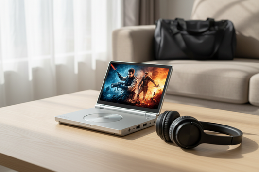 ポータブルDVDプレーヤー選び方のポイントを自宅でチェックするシーン