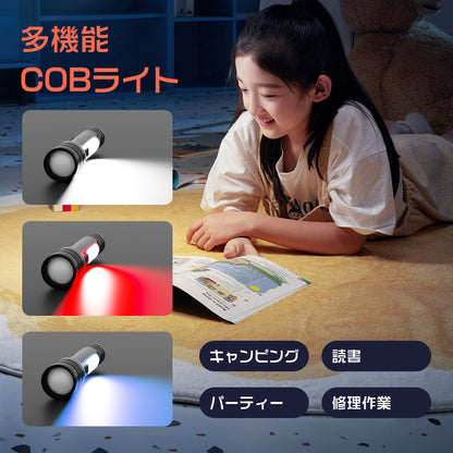 AESTIQUO 超高輝度 懐中電灯 強力 最強 ハンディライト 3000mAh 大容量 Type-C USB充電式 LED IP56防水防塵 高輝度 800ルーメン フラッシュライト 8モード調光 ズーム式 アルミニウム合金 耐衝撃2M 新型 明るい 停電 防災 地震 避難対策 日本語取扱説明書