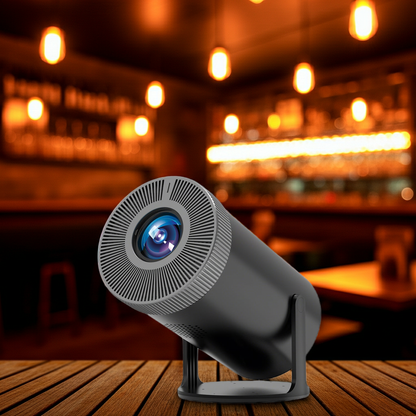 Aestiquo P1 小型プロジェクター 4K対応 2025年新機種 Android TV 13.0搭載 | 天井投影 自動台形補正